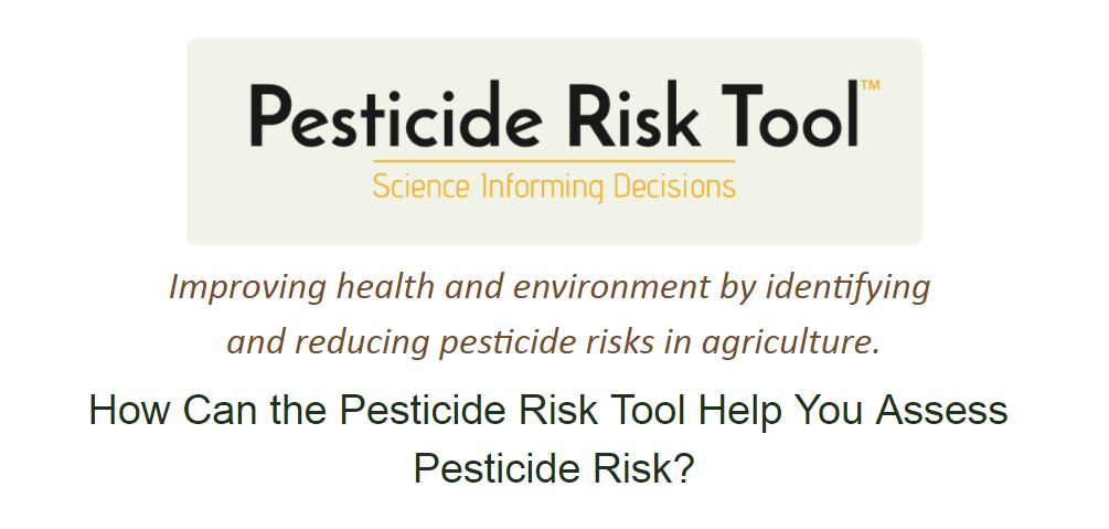 Pesticide Risk Tool walkthrough